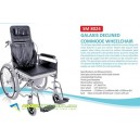 Galaxis declined commode wheelchair (Kursi roda) 